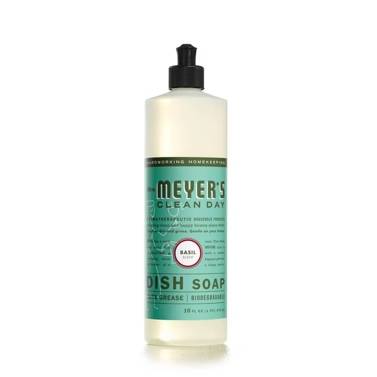 Mrs. Meyer's Clean Day Basil Scent Liquid Dish Soap - 16 fl oz | Target