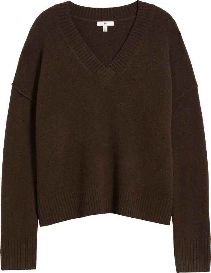 Oversize Cozy V-Neck Sweater | Nordstrom