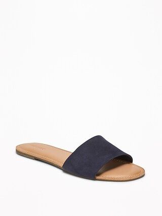 Faux-Suede Slide Sandals for Women | Old Navy US