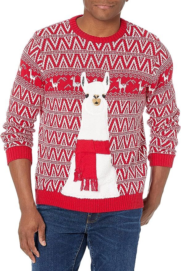 Blizzard Bay Men's Ugly Christmas Sweater Llama | Amazon (US)