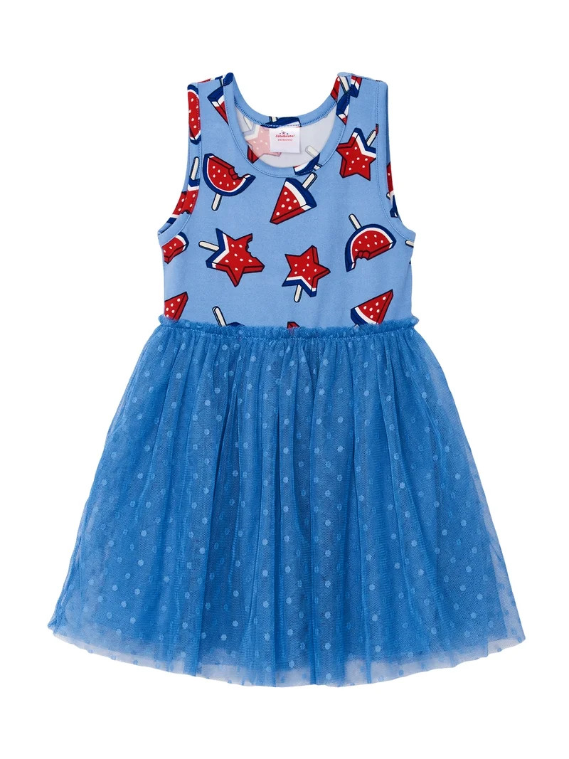 Way to Celebrate Toddler Girl Americana Tutu Dress, Sizes 12M-5T - Walmart.com | Walmart (US)