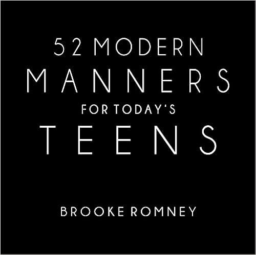 52 Modern Manners For Today's Teens    Spiral-bound – October 15, 2021 | Amazon (US)