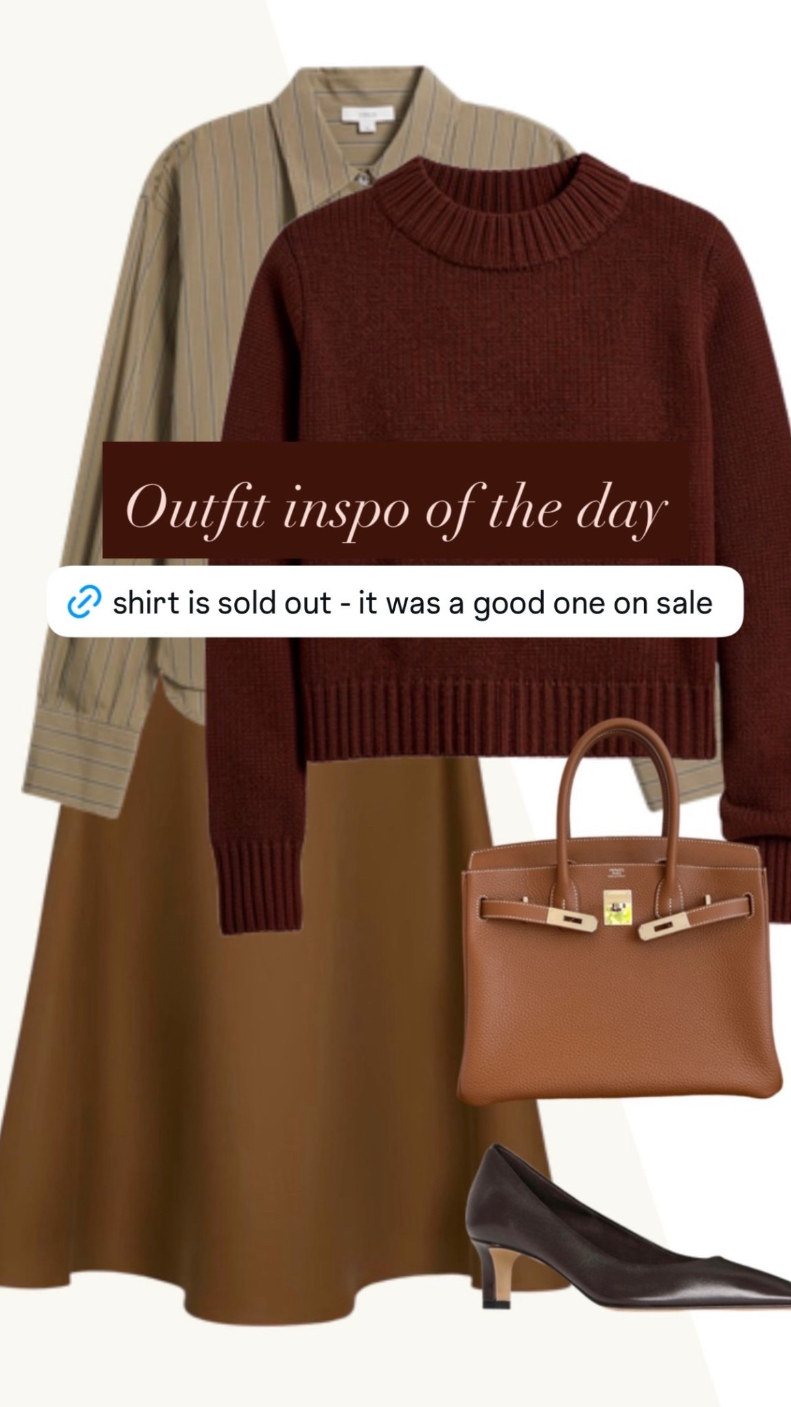 Outfit inspo of the day 🍂🤎 Loving all these fall colors

#classicstyle
#falloutfit
#fallfashion
#fallstyle
#OOTD

#LTKootd #LTKgrwm #LTKSeasonal
