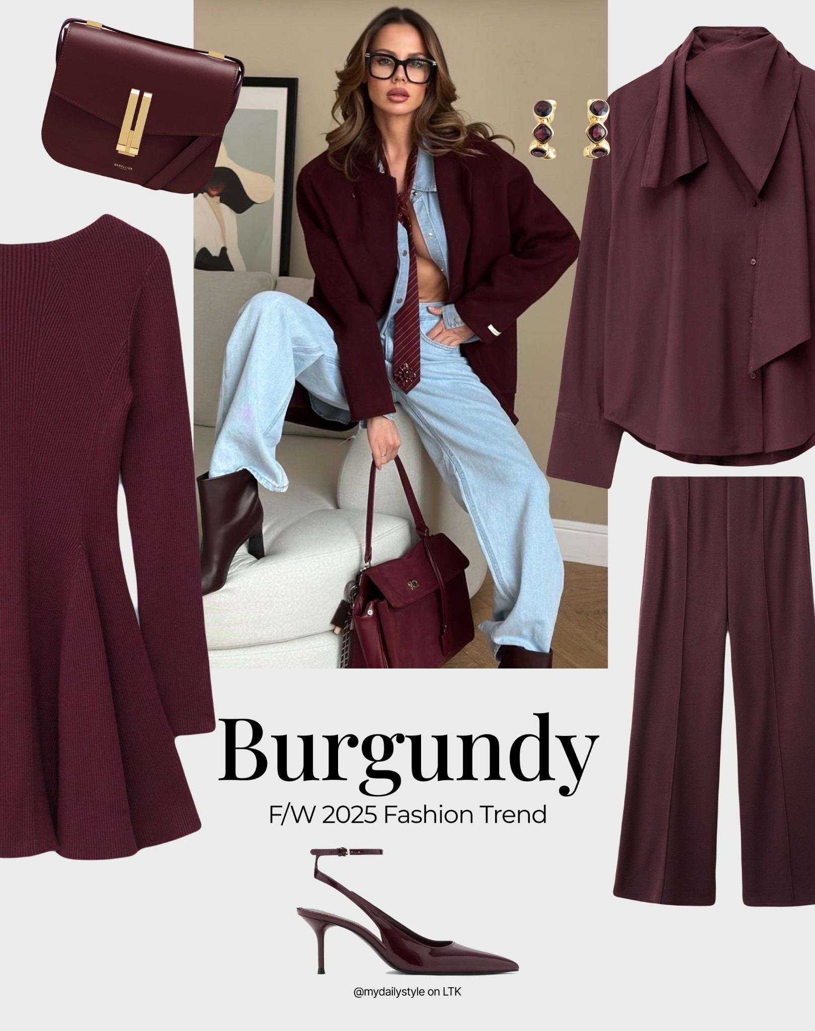 Burgundy is definitely the biggest fall/winter colour trend! And here is my burgundy pieces selection from different brands to add to your looks. 

Check out more styling ideas in my profile. 

Tags: burgundy, cherry red, winter style, winter outfit, winter fashion, easy styling, simple everyday look, chic & basic outfit, Parisian look, casual outfit, capsule wardrobe, office look, brunch style, high street. 


#LTKstyletip #LTKwinter #LTKshoes