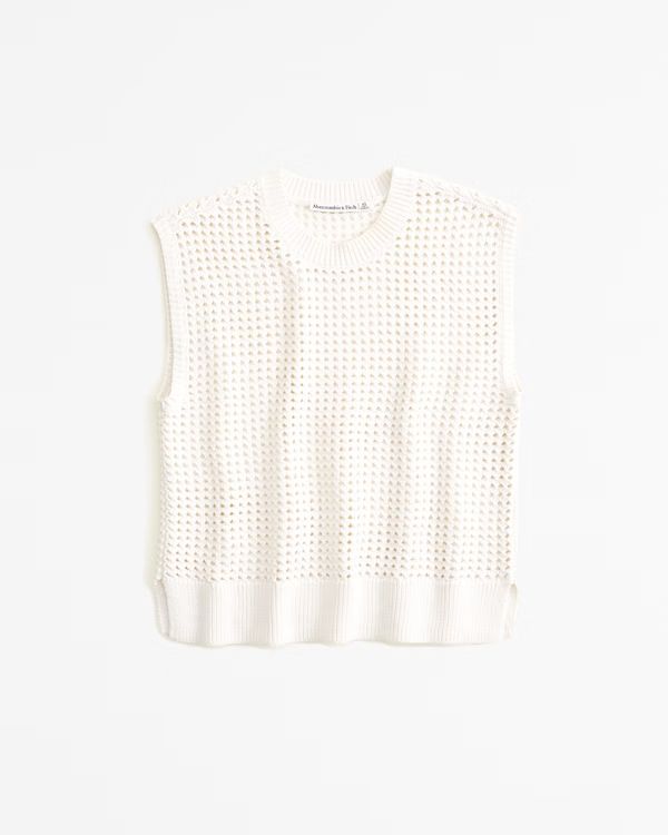 Crochet-Style Shell Top | Abercrombie & Fitch (US)