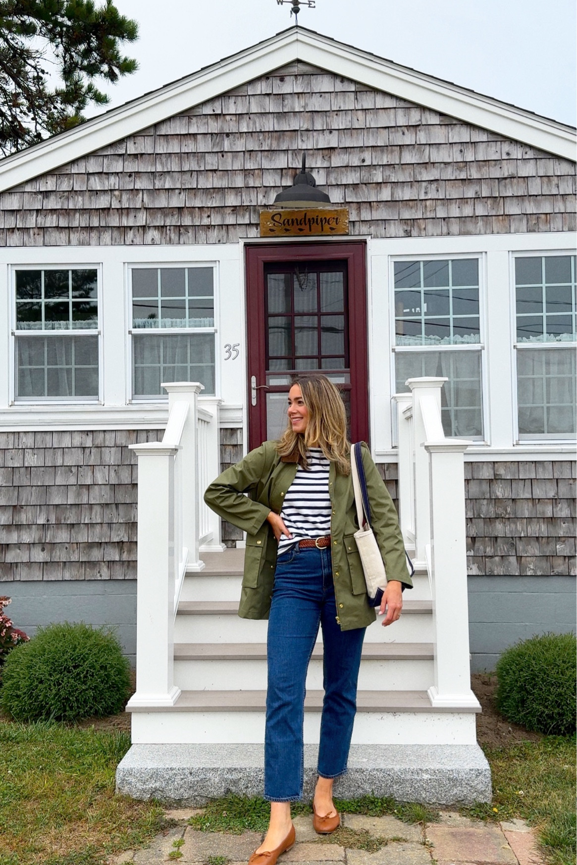 Preppy New England inspired look! Linking similar barn jackets! 

#LTKSeasonal