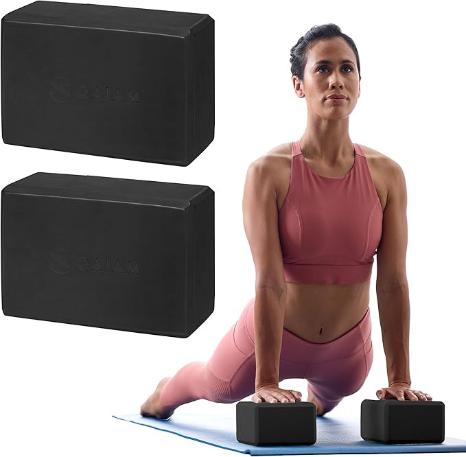 Gaiam Yoga Block - Supportive Latex-Free Eva Foam - Soft Non-Slip Surface with Beveled Edges for ... | Amazon (US)