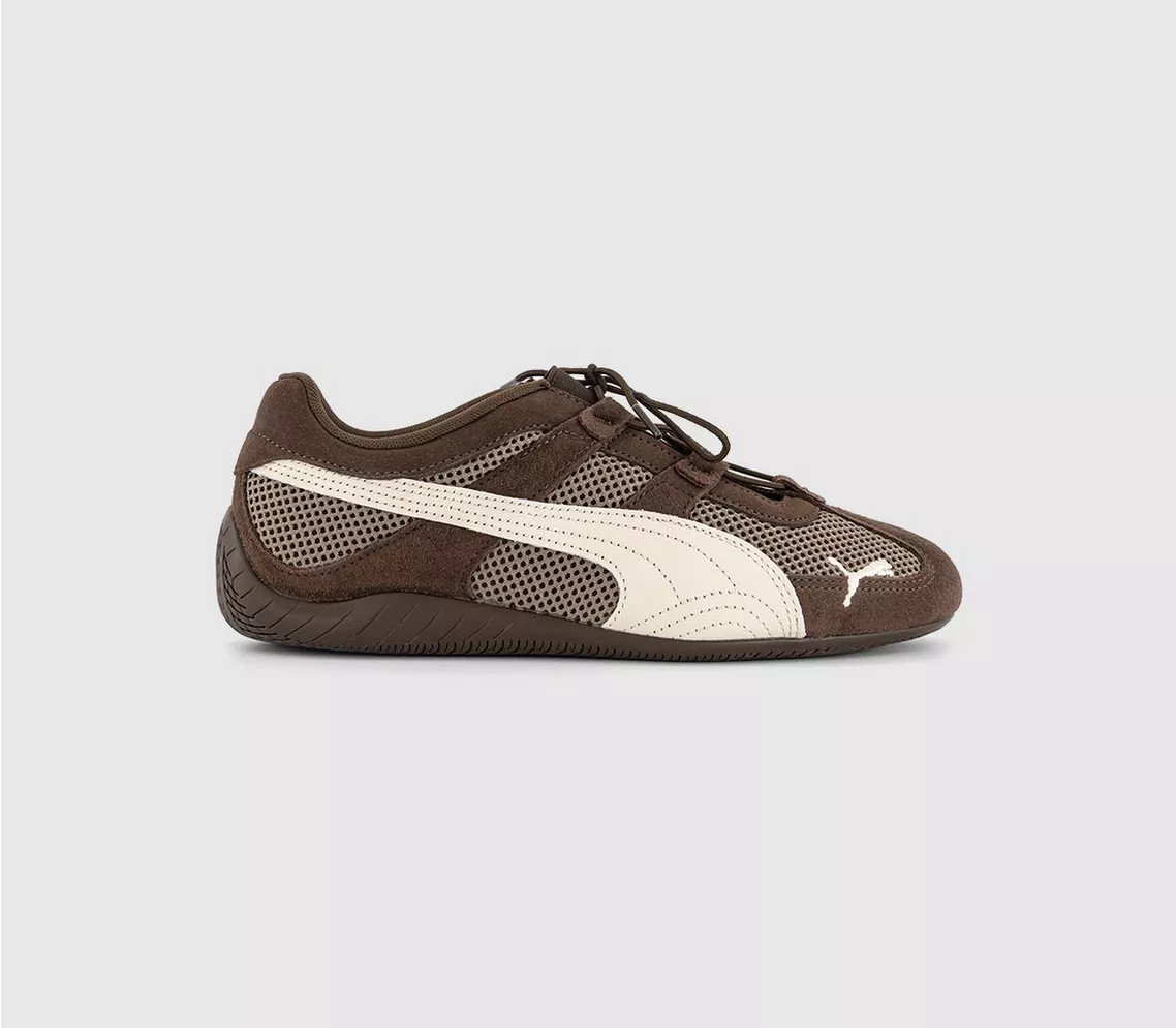 PUMA Speedcat Go Trainers Chocolate Alpine Snow - Women's Trainers | Office Shoes (UK)