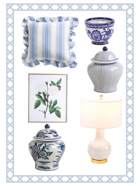 Grand millennial and chinoiserie lovers!  Found some blue and white home decor for you. 




Ginger jar, candles, wall, art, florals, table, lamp, throw pillow, ruffles

#LTKfindsunder50 #LTKhome