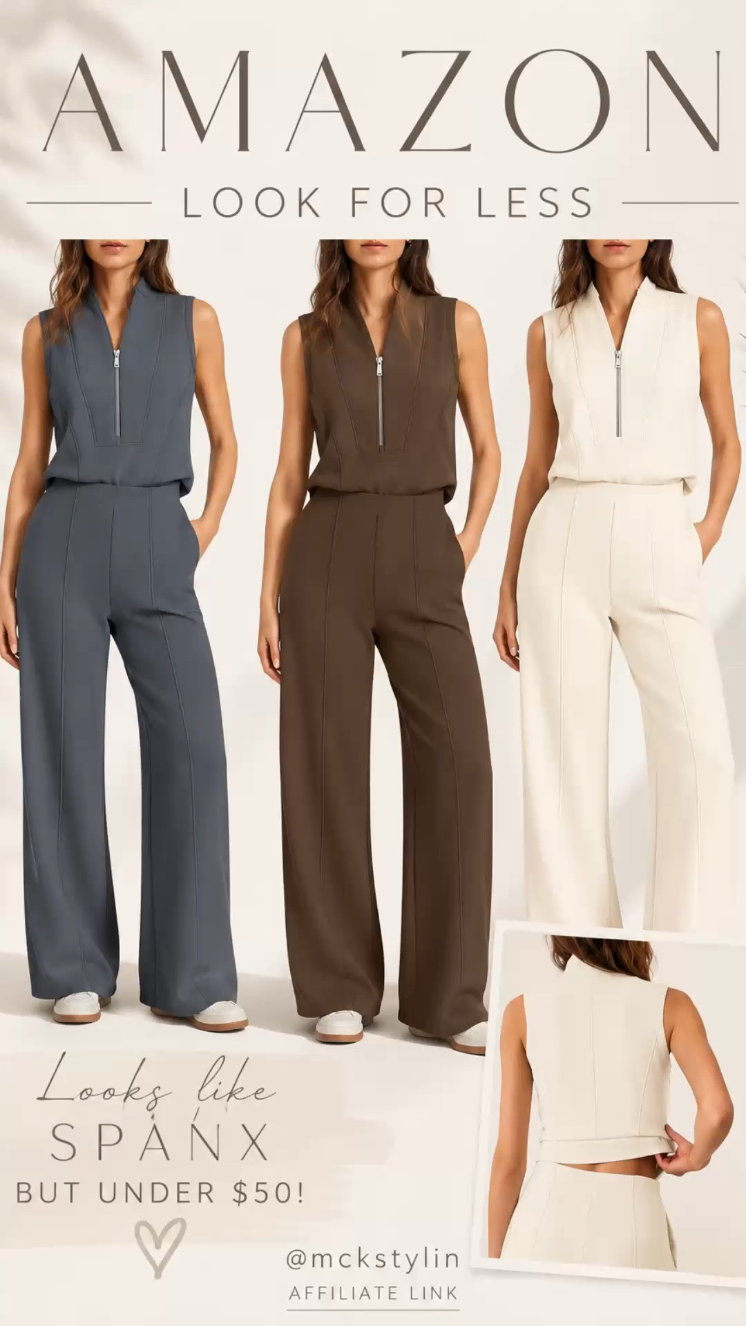 This jumpsuit from Amazon is a Spanx look for less under $50!

#LTKActive #LTKootd #LTKmomlife