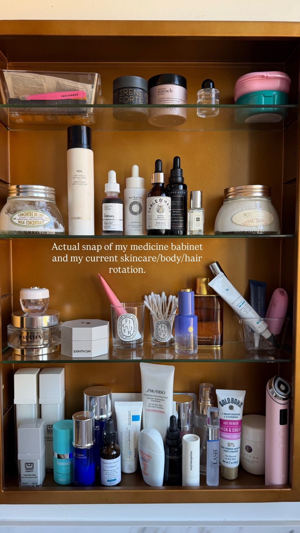 Medicine cabinet snap: These are the items in my current skin, body, & hair rotation!

#LTKselfcare #LTKBeauty #LTKOver40