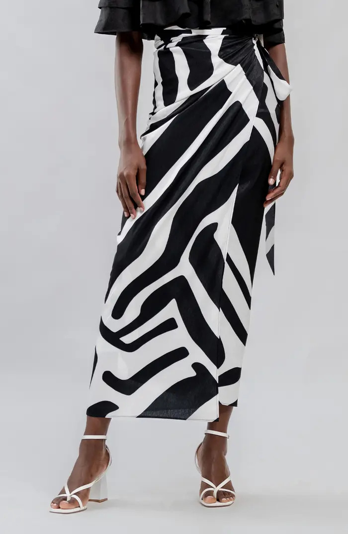Seur Abstract Print Wrap Skirt | Nordstrom