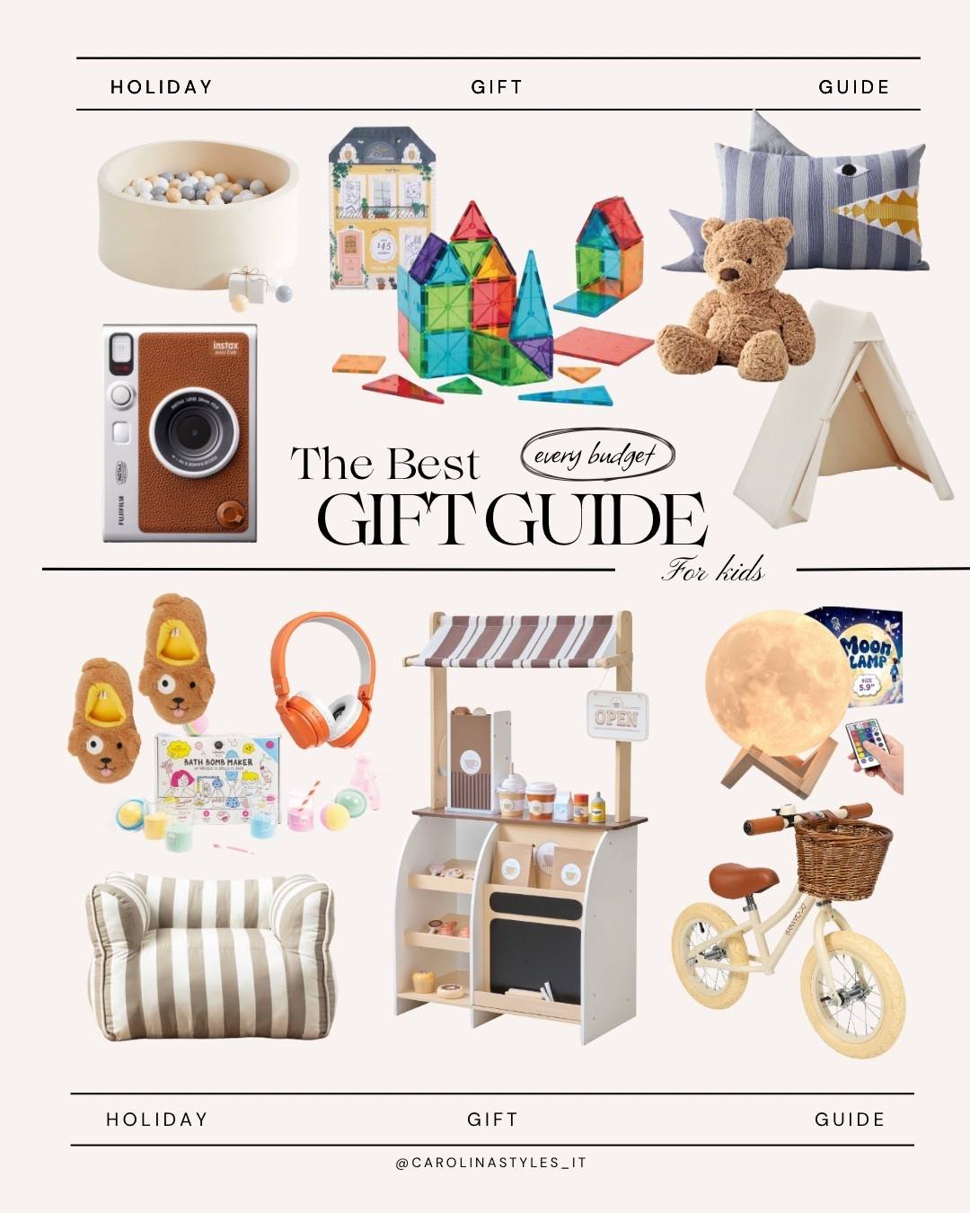 The ultimate kids gift guides! Everything from bikes, scooters, building blocks, Polaroid cameras, ball pits, play cafe set, and more! Your kiddos will love these! 

#LTKKids #LTKGiftGuide #LTKHoliday