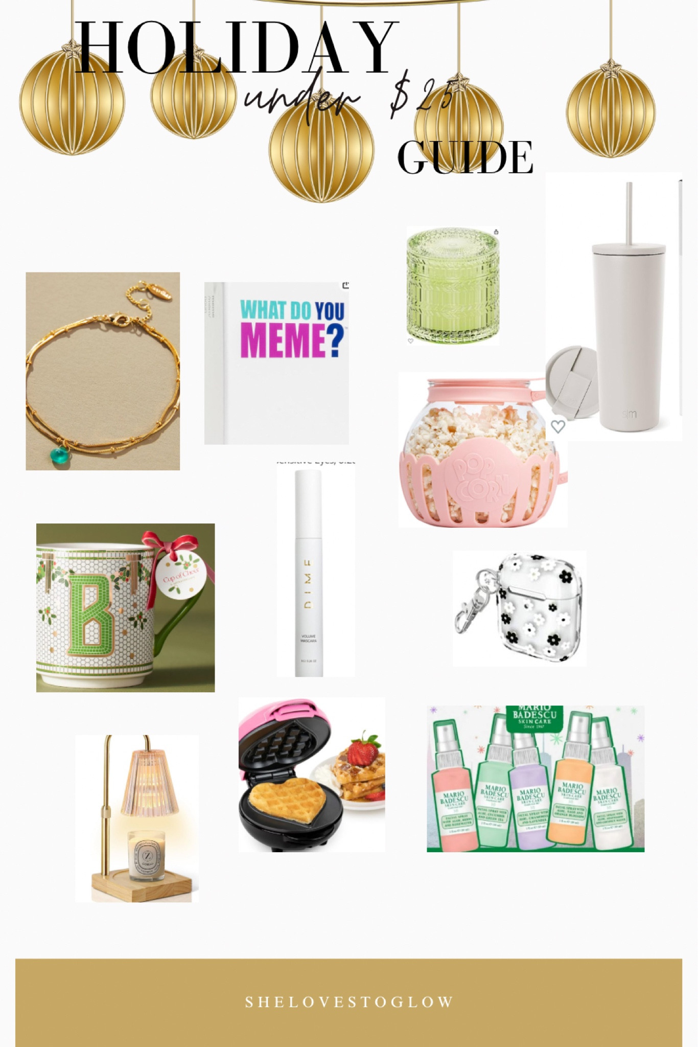 Gift guide for gifts under $25 🎁 think co-worker, neighbors, gift exchange… 🎉 #holidaygiftguide #blackfriday #cyberweek #under25 #giftguidecheap 

#LTKfindsunder50 #LTKGiftGuide #LTKCyberWeek