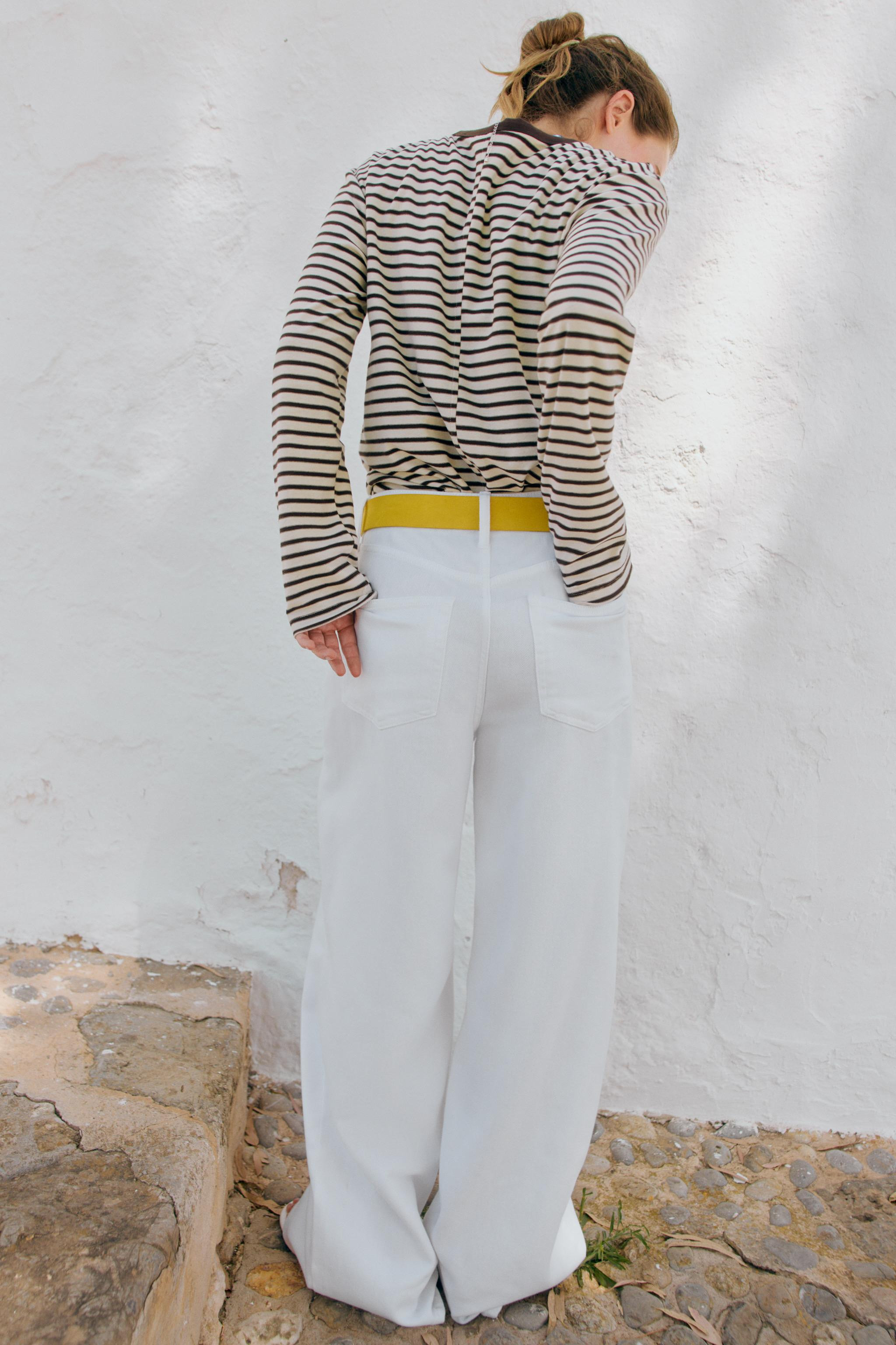 STRIPED LONG SLEEVE T-SHIRT | Zara US