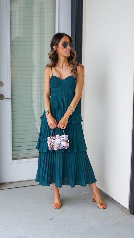 Wore this gorgeous pleated dress to my cousin’s wedding last night! Got so many compliments! Great if you want to eat and drink without having to worry about belly bloat! Wearing and xsmall

Wedding guest dress | wedding guest dresses | summer wedding | fall wedding | wedding guest outfit | clutch 

#LTKStyleTip #LTKFindsUnder100 #LTKWedding
