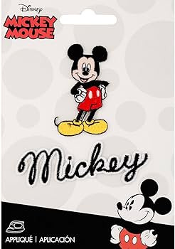 Wrights Disney Iron-On Mickey Mouse Body with Script Applique | Amazon (US)