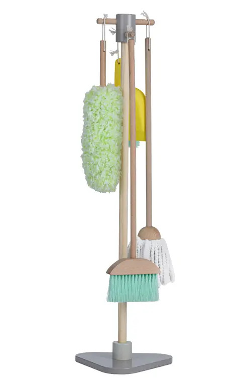 Teamson Kids Little Helper 6-Piece Cleaning Playset in Mint at Nordstrom | Nordstrom