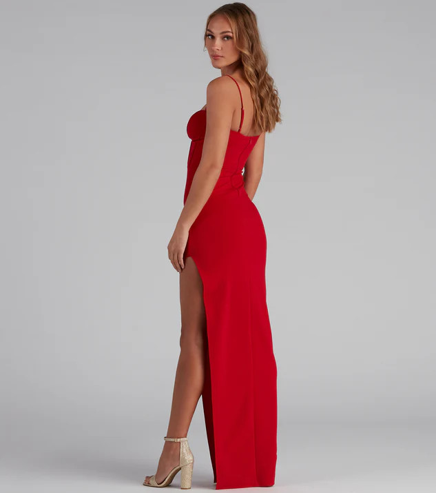 Wanda Formal Corset Crepe Dress | Windsor Stores