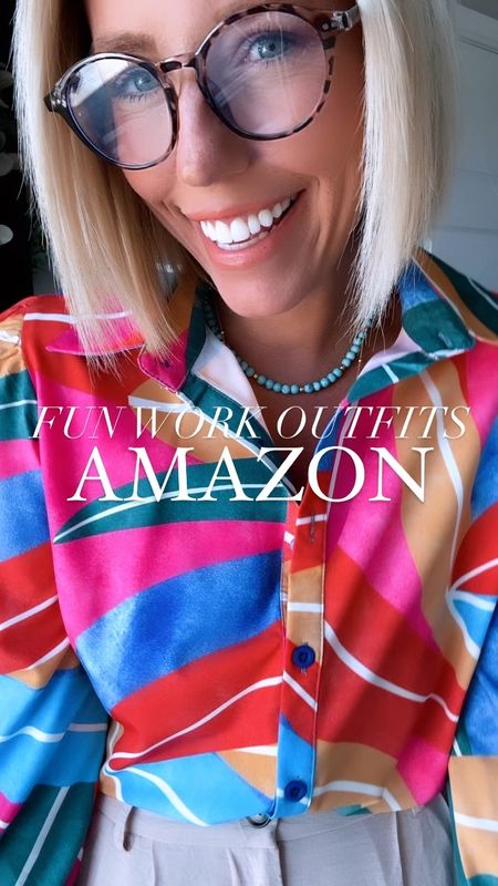 Need a work wardrobe refresh??? I just found the prettiest button down blouses!!!They come in fun prints, classic stripes, and solids!!! 29 options to choose from!!!Use discount code 👉🏻  7M5R2QQG for 20% off!!!
⬇️⬇️⬇️
Tops size small (run big)
Pants size small (apricot pants run small)

#LTKWorkwear #LTKStyleTip #LTKSaleAlert