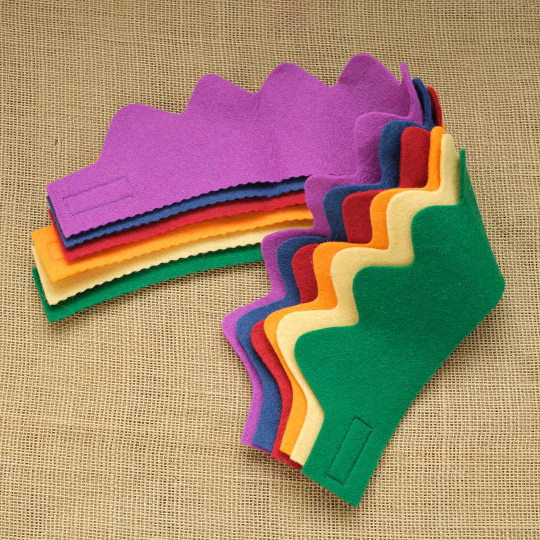 Colorful Wool Felt Crowns - Set of 6 - Etsy | Etsy (US)