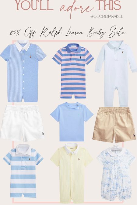 Bloomingdale's 25% off sale! 
Ralph Lauren baby boy sale picks! 


#LTKsalealert #LTKbaby #LTKfindsunder50