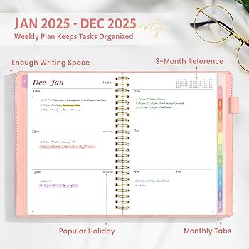 2025 Planner, Annecy Weekly ＆ Monthly Planner 2025, Jan. 2025 – Dec. 2025, 6.4" x 8.5" Monthl... | Amazon (US)