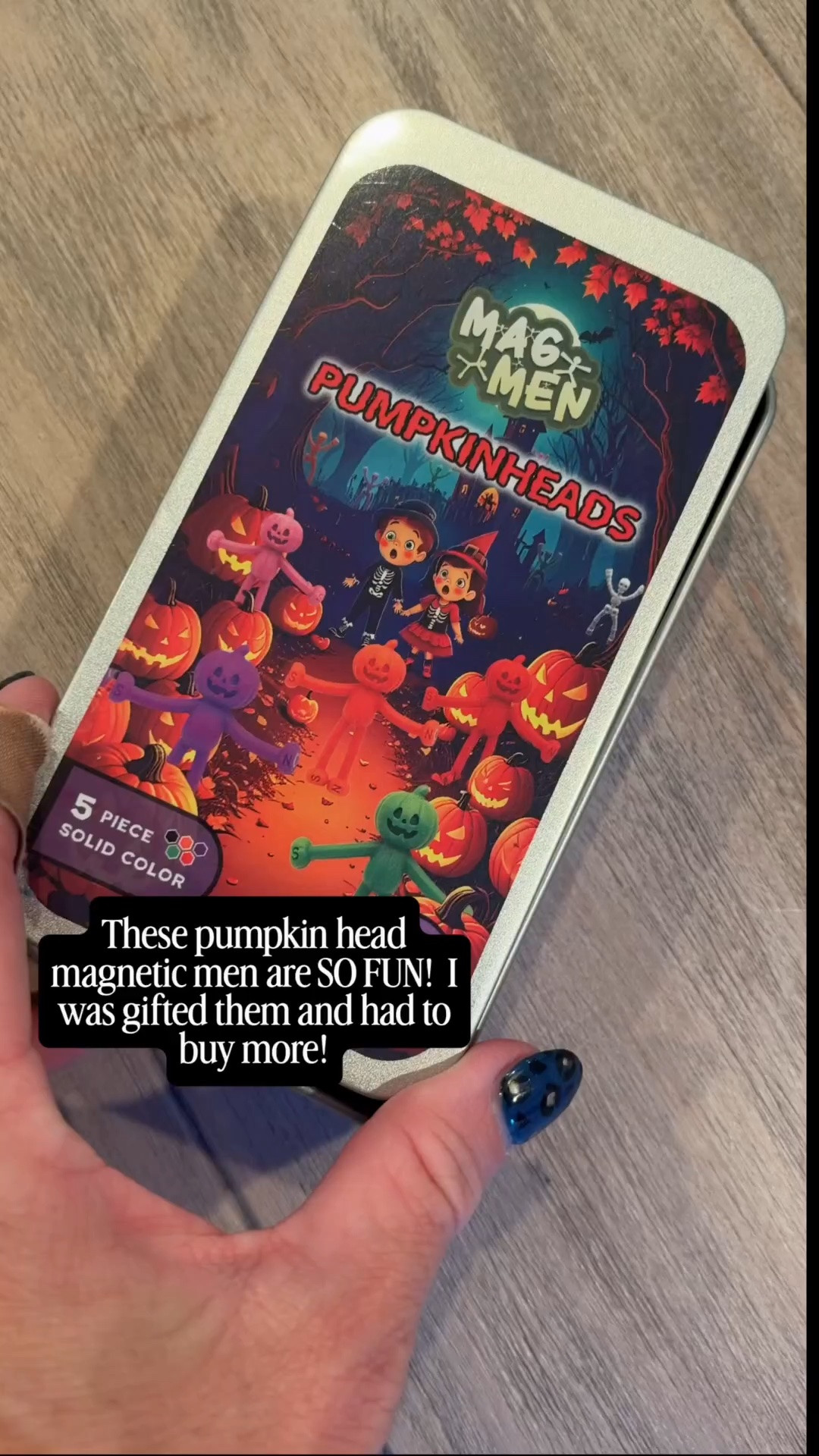 Halloween treats and toys for kids, the best boo-bag fillers I found. These pumpkin head magnetic men are so darn cute. They also come in skeletons.

#HalloweenGifts #Halloween #HalloweenKids #HalloweenToys