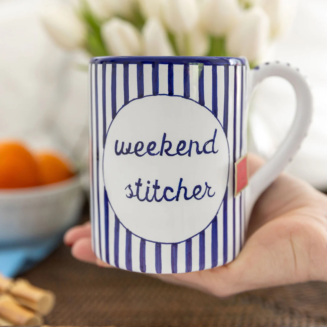 Weekend Stitcher Mug | Greystone Needlepoint