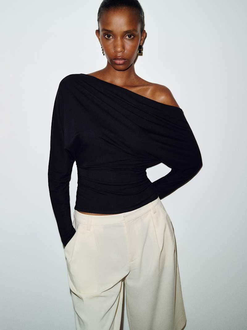 Reformation Landon Knit Top Ivory Medium | Reformation (Global)