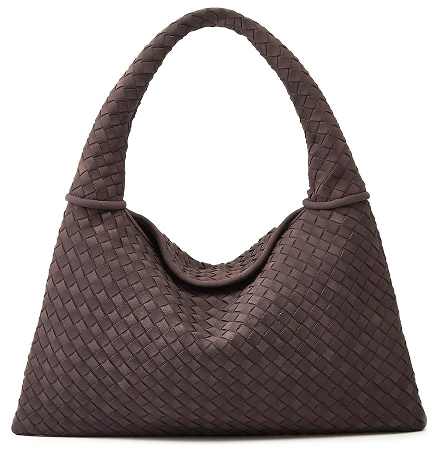 Suede Woven Hobo Bags Purses for Women Woven Leather Bag Vintage Tote Bag Retro Handbag Satchel 2... | Amazon (US)