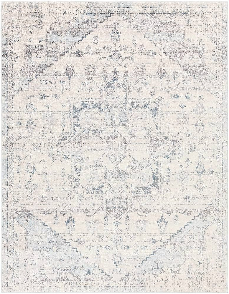 Orrick Oriental Boho Vintage Area Rug - Farmhouse Traditional Patterned Carpet for Living Room, B... | Amazon (US)
