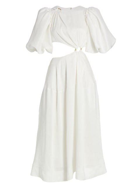 Vanades Cut-Out Midi Dress- Bride To Be | Saks Fifth Avenue