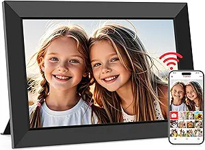 Frameo 10.1 Inch WiFi Digital Picture Frame, Smart Cloud Electronic Photo Frame with HD IPS Touch... | Amazon (US)