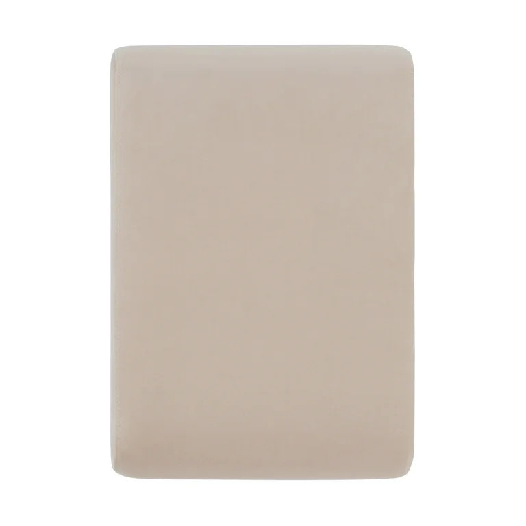 Better Homes & Gardens Juliet Velvet Waterfall Ottoman, Beige - Walmart.com | Walmart (US)