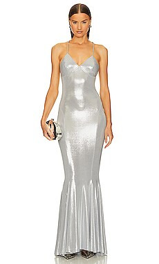 Low Back Slip Fishtail Gown
                    
                    Norma Kamali | Revolve Clothing (Global)