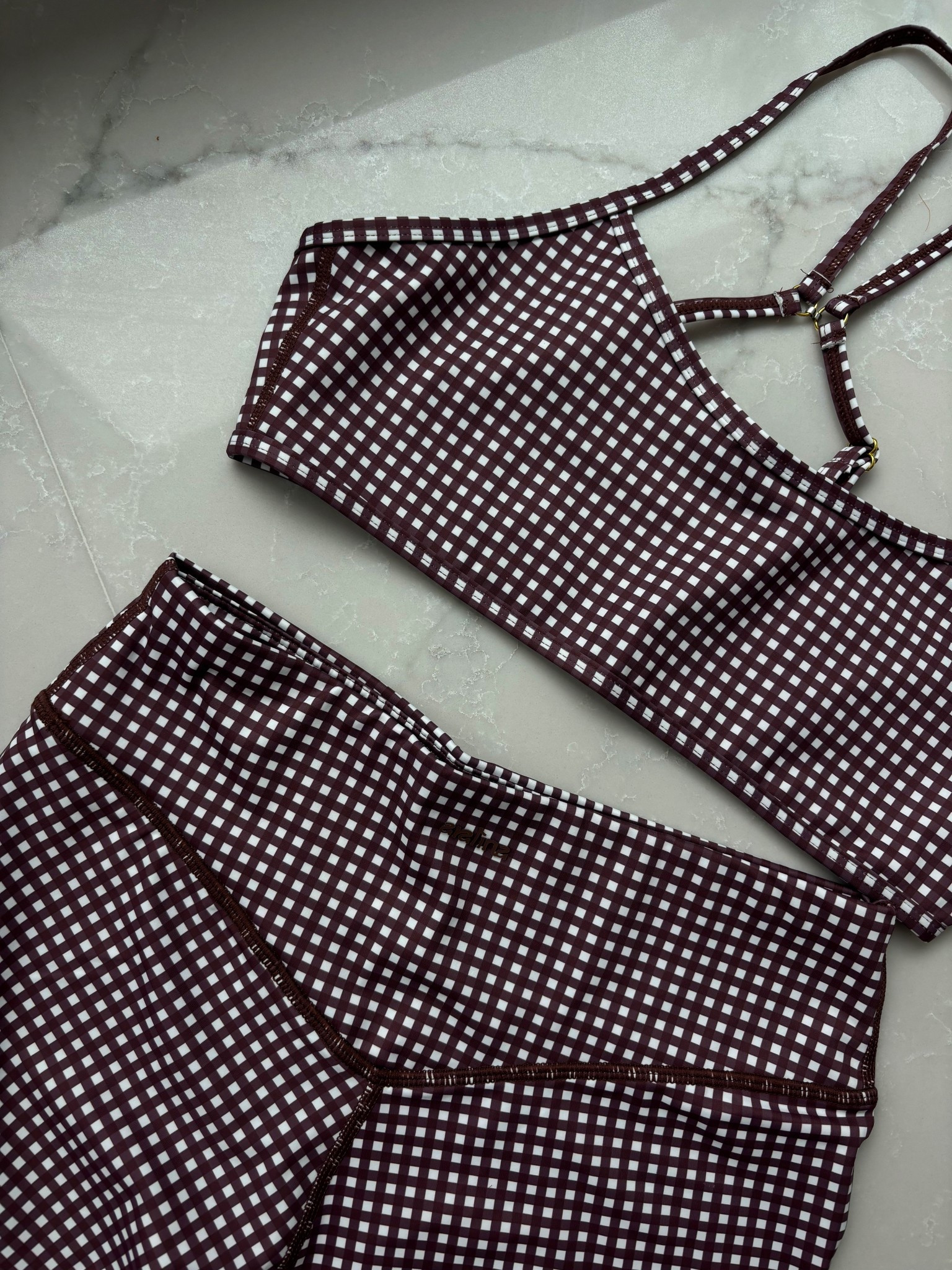 Bought this active set in the brown gingham because I loved the black gingham so much! 🤎

Affordable & fits true to size! Got a M, size 6! 

#activeset #shein #affordablefashion 

#LTKfitness #LTKsale #LTKpetite