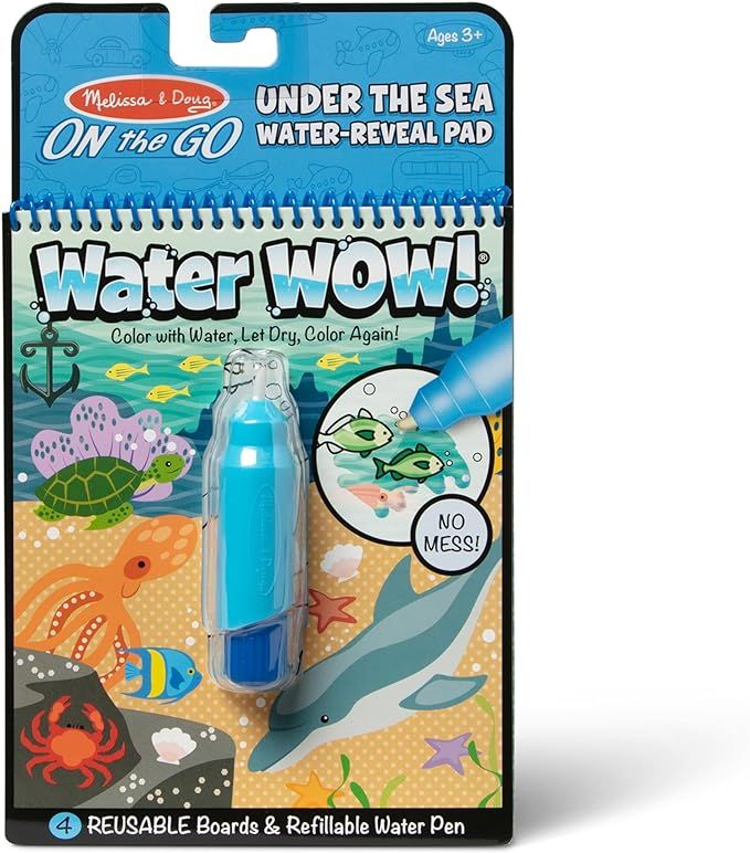 Melissa & Doug On the Go Water Wow! Reusable Water-Reveal Activity Pad - Under the Sea - Party Fa... | Amazon (US)