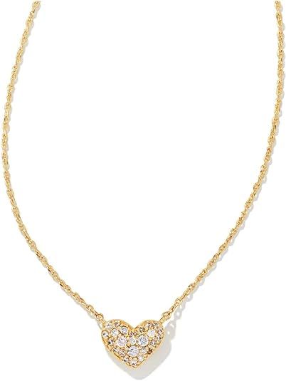 Kendra Scott Ari Pave Crystal Heart Necklace, Fashion Jewelry For Women | Amazon (US)
