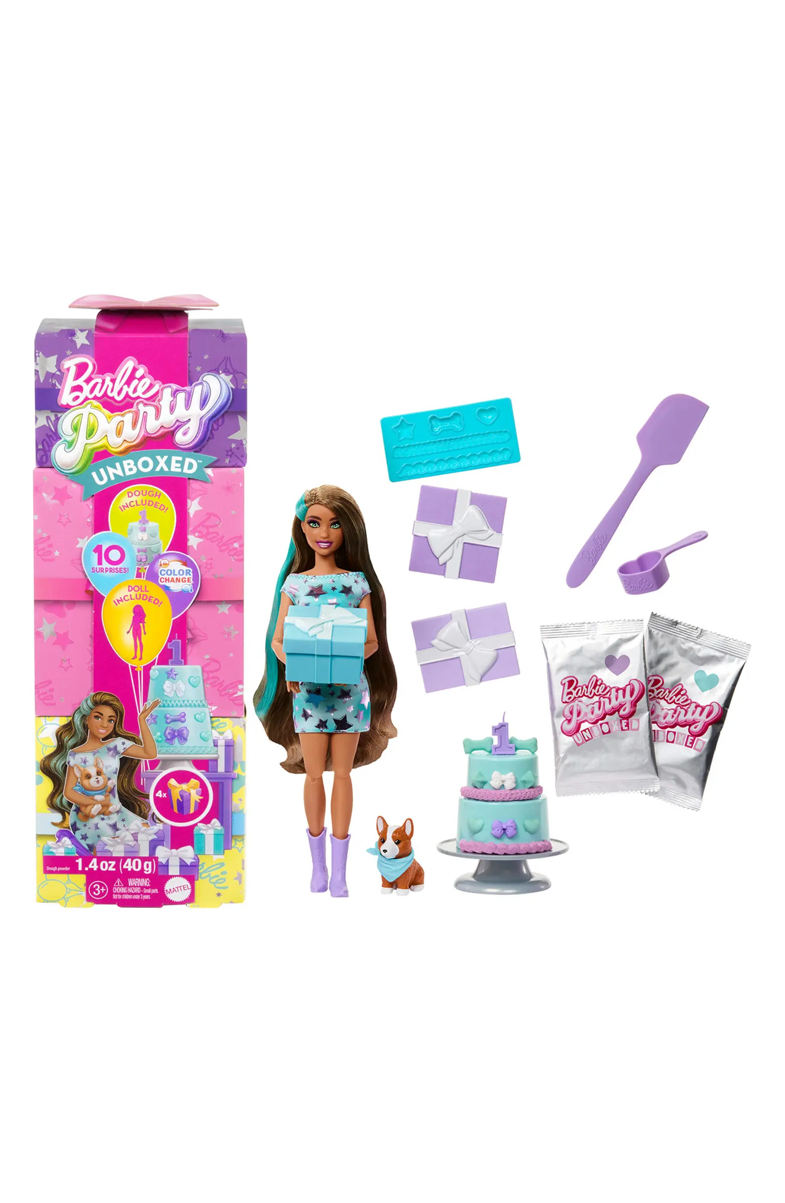 Party Unboxed Pet Birthday Series Doll & Accessories with 10 Surprises | Nordstrom