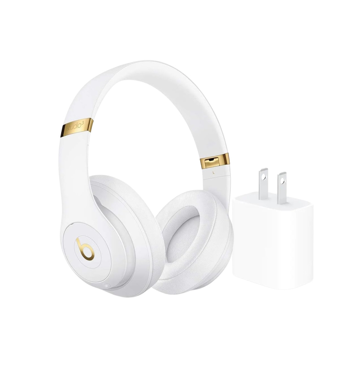 Beats - Studio 3 Wireless Bluetooth Headphones + Power Adapter - White | Macy's