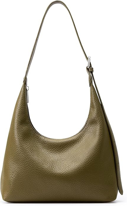 KALIDI Crescent Tote Bag, Women Underarm Handbag Vegan Leather Zipper Shoulder Purse Hobo for Eve... | Amazon (US)