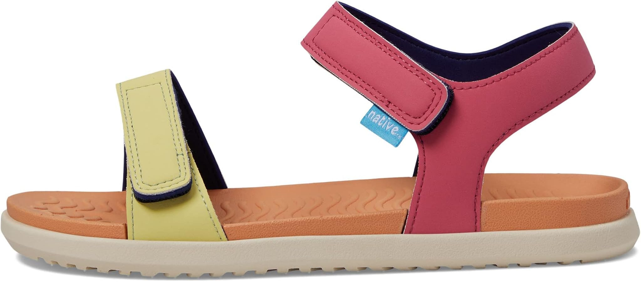 Native Shoes Kids Charley Sugarlite Sandals for Little Kid - Man-Made Upper and Lining, Hook-Loop... | Amazon (US)