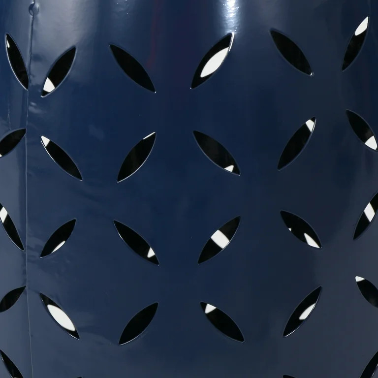 Cataleya Outdoor 12" Iron Side Table, Dark Blue | Walmart (US)