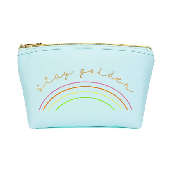 Ruby+Cash Zip Cosmetic Pouch - Stay Golden | Target