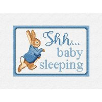 Peter Rabbit Needlepoint Door Hanger Diy Kit Baby Sleeping | Etsy (US)
