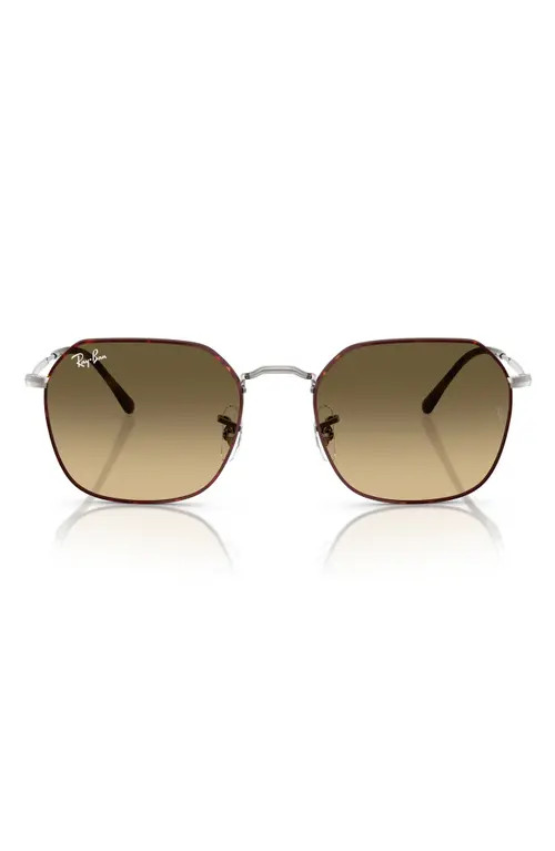 Ray-Ban Jim 53mm Gradient Irregular Sunglasses in Havana at Nordstrom | Nordstrom