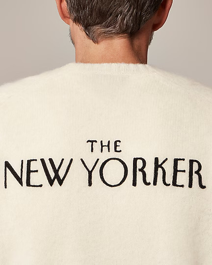 Limited-edition The New Yorker X J.Crew brushed wool crewneck sweater | J. Crew US