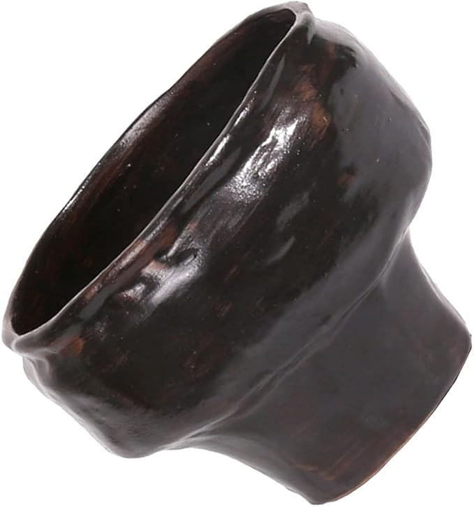 Healifty Wedding Decor Ceramic Flower Vase Glazed Black Flower Vase Design Style Decorative Flowe... | Amazon (US)