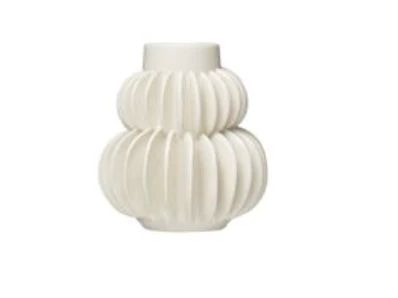 Pleated Stoneware Vase | Sweenshots Studios